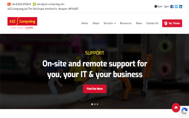 A2Z Computing Ltd website screenshot